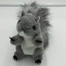 Folkmanis Mini Squirrel Finger Puppet Gray Plush Soft Toy Animal 4 Folkmanis Pet Toys Animals Soft Toy Animals
