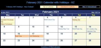 2021 Calendar February March New Zealand In 2020 2021 Calendar March Free Printable Calendar Calendar