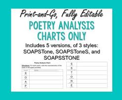 editable soapstone poetry analysis chart for use with any poem