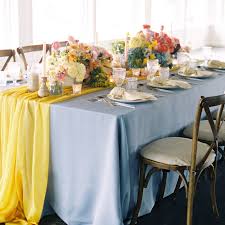 Daffodil Graceful Table Runner Linen Rentals Wedding Table Linen Runners Chair Covers Bbj Linen In 2020 Yellow Wedding Theme Bridal Shower Brunch Elegant Wedding Themes