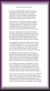 Passing On By Andrew Motion Poetry Foundation Life Quotes Poems