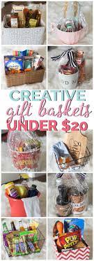 Creative Gift Basket Ideas Under 20 Creative Gift Baskets Homemade Gifts Christmas Gift Baskets