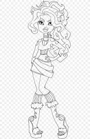 Monster High Clawdeen Wolf Doll Colouring Pages Coloring Book Png Favpng Slavyanka