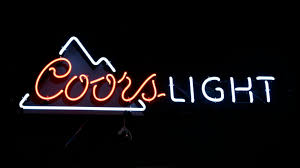 Coors Light Neon Sign G250 The Eddie Vannoy Collection 2020