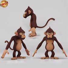 3d Model Multfilm Obezyana Turbosquid 1038488 In 2020 Cartoon Cartoon Monkey 3d Cartoon