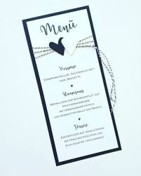 Festliche Karten Und Mehr Menukarte Zur Hochzeit Schwarz Weiss Dinlang O Dina5 Hochzeit Menu Hochzeit Basteleien Hochzeitskosten