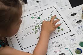 Practice parts of the body with this coloring page set from the one little finger video. Finger Painting Activity Tree Leaves Art For Kids