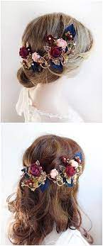 Burgundy Hair Accessories Burgundy And Navy Bridal Headpiece Burgundy Wedding Hair Flower Na Navy And Burgundy Wedding Wedding Accessories Burgundy Wedding