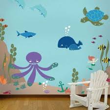 Sea life wall decals under the sea wall decals childrens sea life. Ocean Themed Wall Decals Under The Sea Wall Decorations