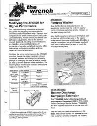 honda xr650r parts service and repair