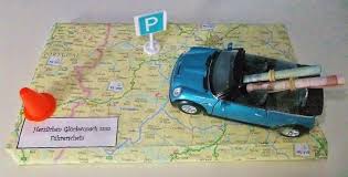 Diy Nahen Upcycling Mit Bildern Geschenk Zum Fuhrerschein Geldgeschenk Auto Kleine Geschenke Selber Machen