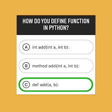Do You Know How To Define Function In Python Def Add A B Duomly Programming Html Css Python Codenew Learn Programming Machine Learning Online Courses