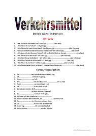 verkehrsmittel dativ ogrenme almanca ogrenme almanca
