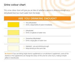 Urine Colour Chart Beat The Heat