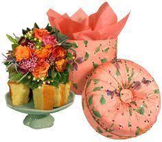 Nonnie Waller S Nonnie Waller S Traditional Southern Pound Cake With Nosegay And Hat Southern Pound Cake Gift Wrapping Table Decorations
