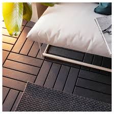 Runnen Decking Outdoor Dark Gray Ikea In 2021 Outdoor Flooring Diy Deck Building A Deck
