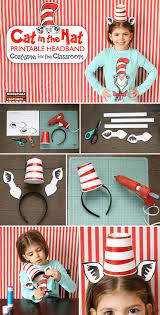 Cat In The Hat Headband Craft Headband Crafts Cat In The Hat Headband Dr Seuss Crafts