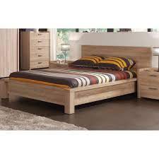 lit 2 place bois coloris chene chambord achat vente lit pas cher couleur et design fr en 2020 modeles de lit en bois lit 2 places lit design