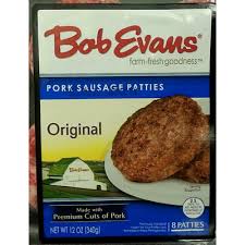 Calories In Pork Sausage Patties Original From Bob Evans Grocery