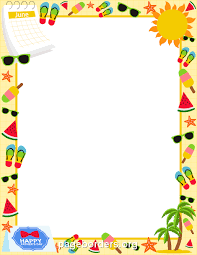 June Border Clip Art Page Border And Vector Graphics Clip Art Borders Page Border Page Borders