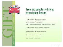 Free driving lesson gift certificate template designs. Driving Lesson Gift Certificate Templates