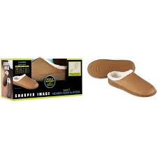 Sharper Image Mens Memory Foam Slipper