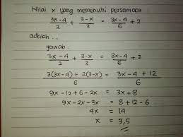 Check spelling or type a new query. Galihwidosamodra Mencari Nilai X Yang Memenuhi Persamaan Aljabar