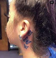 Pin By Selccruz On Tattoos Neck Tattoos Women Small Neck Tattoos Butterfly Neck Tattoo