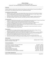 Resume examples & samples for every job. Sample Resumes Creative Industries Ryerson University