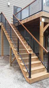 Ipe Steps With Midpoint Brace Stairs Step Home