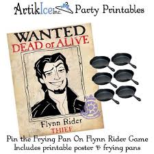 Tangled Birthday Party Game 39 Pin The Frying Pan On Flynn Rider 39 Instant Dow Birthday Party Games For Kids Tangled Birthday Party Birthday Party Games