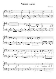 Learning music theory with musition is. Wicked Game Chris Isaak Sheet Music For Piano Solo Musescore Com