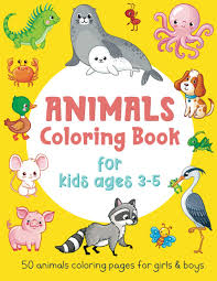 Set off fireworks to wish amer. Animals Coloring Book For Kids Ages 3 5 50 Animals Coloring Pages For Girls Boys Simple And Fun Coloring Book For Toddlers Gift Idea Smart Little Owl Amazon Co Uk Books