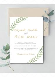 Green Watercolour Wedding Invitation Minimal Wedding Etsy Minimal Wedding Invitation Personalised Wedding Invitations Wedding Invitation Templates