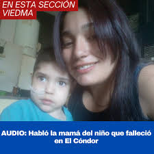 Habló la mamá del niño que falleció en El Cóndor. Paloma Rocío Coronado  Ibáñez, madre de Noa Bonifacio Ibáñez, expresó su profundo malestar y dolor  tras el fallecimiento de su hijo ocurrido