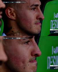 LA TRISTEZA DE GABY ROJAS TRAS SER REEMPLAZADO POR UN FUERTE DOLOR MUSCULAR.