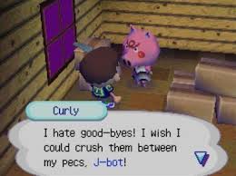 Curly Clears Out Jeff S Acww Blog Animal Crossing Wild World Animal Crossing Animal Crossing Memes