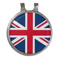 Uk Great Britain Union Jack Flag Golf Hat Clip Zazzle Com Golf Gifts For Men Union Jack Flag Hat Clips