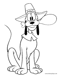 Pluto Coloring Pages Disney Coloring Book Thanksgiving Drawings Thanksgiving Coloring Pages Disney Thanksgiving