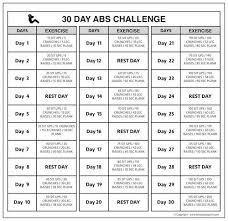 30 Day Easy Push Up Challenge 30 Day Pushup Challenge Chart