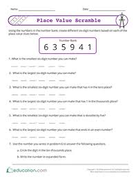 Click the button below to get instant access to these worksheets for use in the classroom or at a home. 5th Grade Number Sense Printable Worksheets Education Com