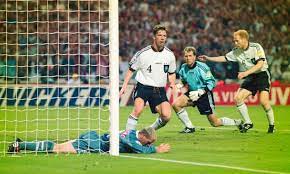 Tony adams grabs gareth southgate by the hand, leading him around wembley on a lap of honour. England V Germany Euro 96 Semi Final As It Happened Sport The Guardian
