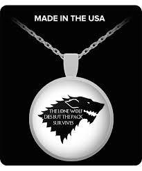 Survivors is a novel series written by a team of authors under the pseudonym erin hunter. The Lone Wolf Dies But The Pack Survives Game Of Thrones House Stark Quote Winter Is Here Necklace