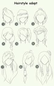 Watch and possibly learn as i draw 20 different female hairstyles that you can use for reference in manga | comics. Art Drawing Anime Hairstyle Adopt Text Woman Girl Hairstyles How To Draw Manga Anime Art Drawing