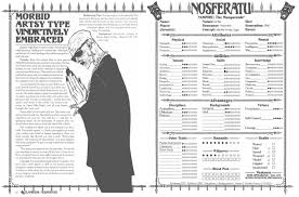 Nosferatu Clanbook 2nd Ed Morbid Artsy Type Vindictively Embraced Template In 2020 Nosferatu Morbid Artsy