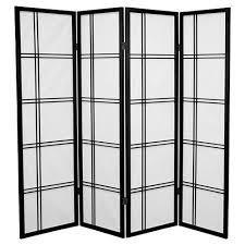 5 foot tall room divider screens. 5 Ft Tall Double Cross Shoji Screen 4 Panels Oriental Furniture Target