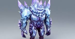 Crystal Golem 3d Model 3ds Max Files Free Download Modeling 45940 On Cadnav Lion Sculpture Fantasy Creatures Vector Illustration