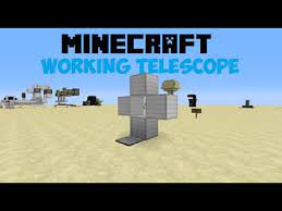 The telescope was created for all those times you wanted to get your eyes a little closer to the beauty. Minecraft Working Telescope 1 8 Only Youtube