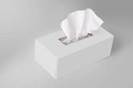 Download Premium Photo White Blank Tissue Box On Gray Background With Facial Tissue