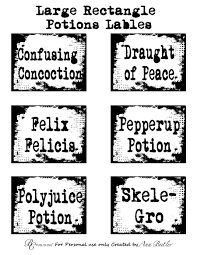 It will add the perfect touch to your halloween decor! 7 Harry Potter Themed Potions Label Printables Bella Crafts Publishing